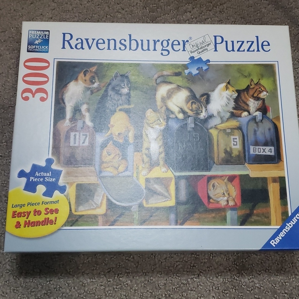 Ravensburger Puzzle 300 Piece Large Piece Format cats Apñrox 27x 20 Inch